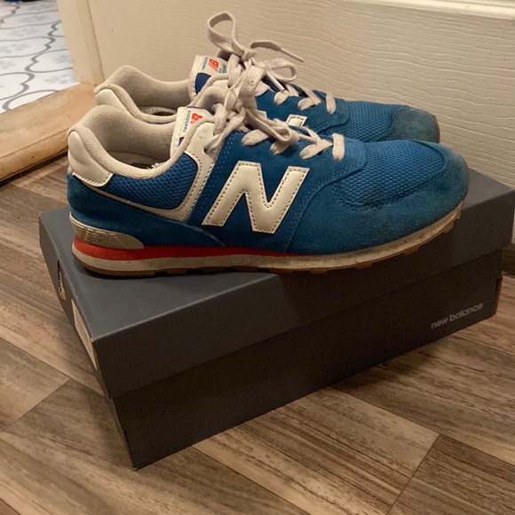 New Balance Shoes - New Balance 574 Blue Suede